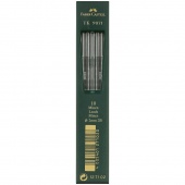 Грифели для цанговых карандашей 2B 2,0мм 10шт TK 9071 Faber-Castell 127102/Германия										