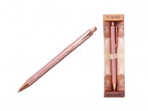 Ручка подарочная Mazari TO SPARKLE-4 синяя 1.0мм метал корп роз золото M-7626-70-rose gold/12/Китай