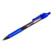 Ручка шариковая автоматическая BERLINGO Classic Pro синяя, 0,7мм, грип CBm_70922/24/Китай