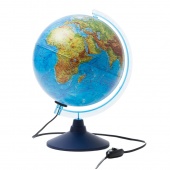 Глобус физико политический Интерактивный 25см с подсветкой на круглой подставке INT12500284 Globen