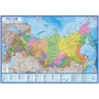 Карта "Россия" политико-администр Globen 1:8,5млн 1010*700мм интеракт с ламин КН034/Россия
