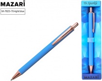 Ручка подарочная Mazari TO SPARKLE-1 синяя 1.0мм метал корп голубой M-7623-70-light blue/12/Китай