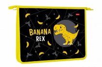 Папка для тетрадей А4 Banana-Rex Hatber пластик 1отд на молнии AMc_22037/12/Россия