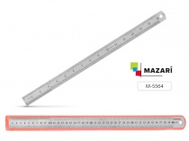 Линейка металлическая 40см Mazari M-5564/12/Китай