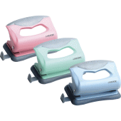 Дырокол "deVENTE. Pastel" 10л пластик с линейкой 3 пастельных цвета ассорти 4020900/Китай