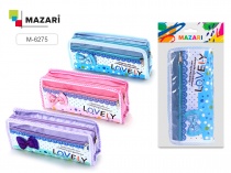 Пенал косметичка LOVELY 3 дизайна MAZARI M-6275/12/Китай