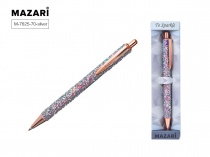 Ручка подарочная Mazari TO SPARKLE-3 синяя 1.0мм, метал корп серебряный M-7625-70-silver/12/Китай
