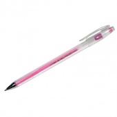 Ручка гелевая Crown "Hi-Jell Color" розовая 0,7мм HJR-500H/12/Корея