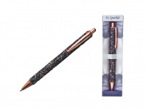 Ручка подарочная Mazari TO SPARKLE-3 синяя 1.0мм метал корп черный M-7625-70-black/12/Китай