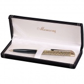 Ручка подарочная PESARO цвет корпуса золото кожзам футляр PEZ2050-BM Mаnzoni Италия