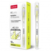 Текстмаркер Hatber желтый двухсторон 1мм/5мм  Hi-Lens  HL_060857/12/Корея
