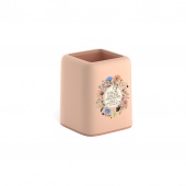 Подставка ErichKrause® Forte Wild Flowers розовая с персиковой вставкой 58022/1/Россия